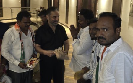 மக்கள் நீதி மய்யம் கட்சித் தலைவருடன் தெலுங்கர் கூட்டமைப்பு தலைவர் நாகா ஆர்.அரவிந்தன் சந்திப்பு