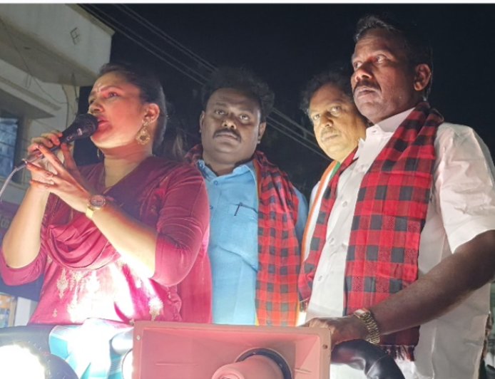 திமுக வேட்பாளருக்கு தெலுங்கர்  கூட்டமைப்பு தீவிர வாக்கு சேகரிப்பு