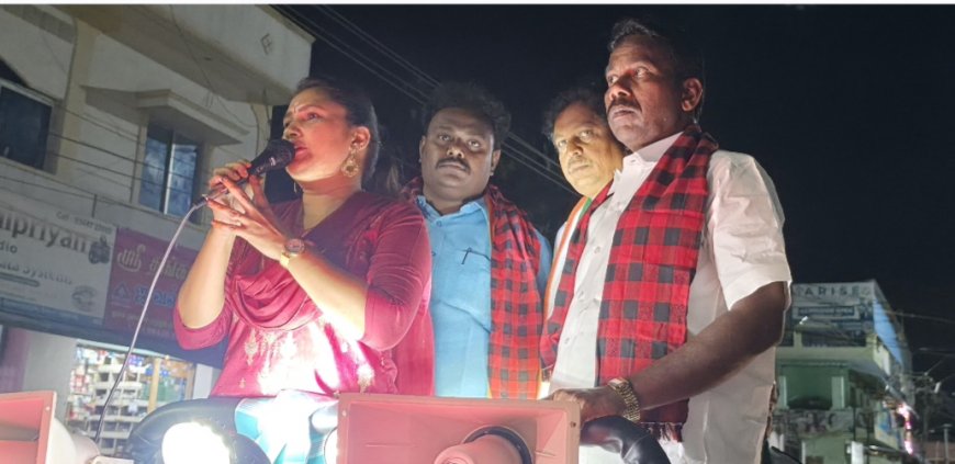 திமுக வேட்பாளருக்கு தெலுங்கர்  கூட்டமைப்பு தீவிர வாக்கு சேகரிப்பு